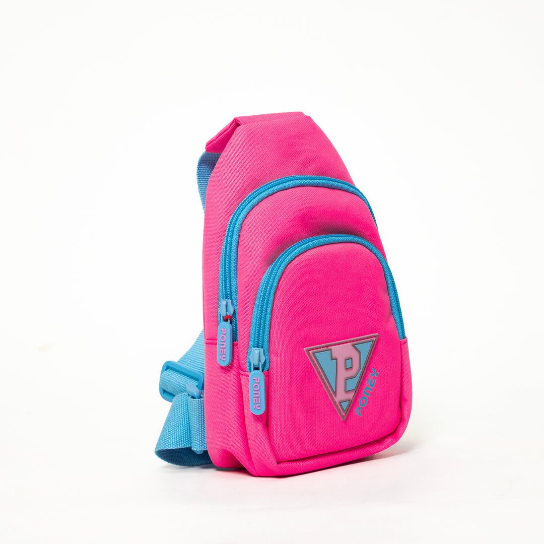Poney Girls Pink Poney Logo Sling Bag KG012