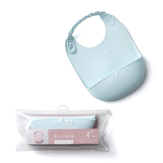 Miniware Just Roll Silibib (Silicone Bib) - Aqua