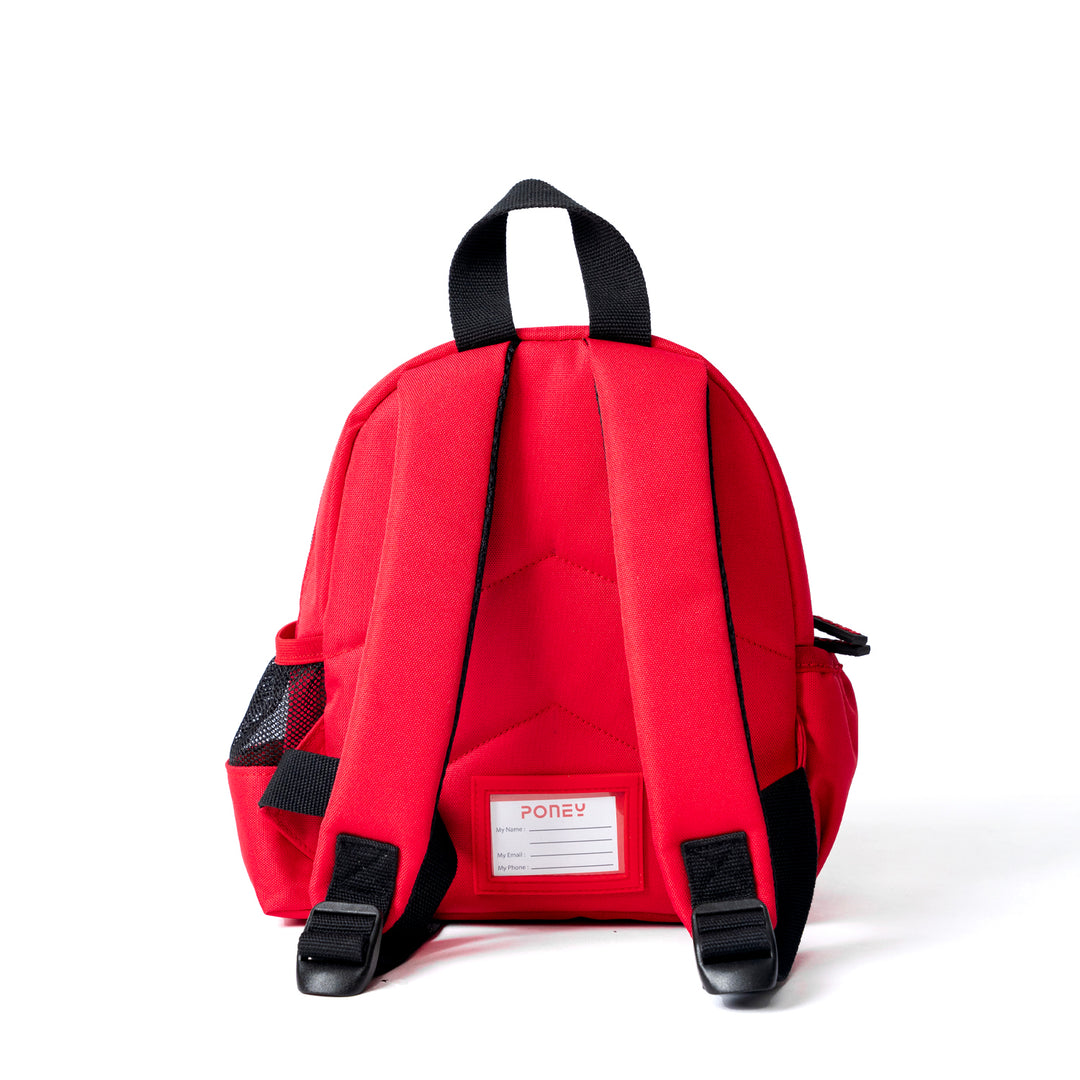 Poney Boys Red Poney Logo 10'' Backpack Bag TB010