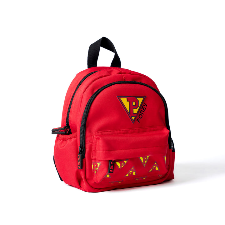 Poney Boys Red Poney Logo 10'' Backpack Bag TB010
