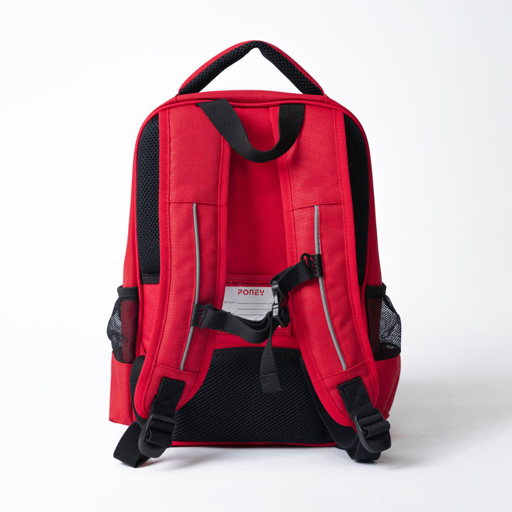 Poney Boys Red Poney Logo 14'' Backpack Bag TB011