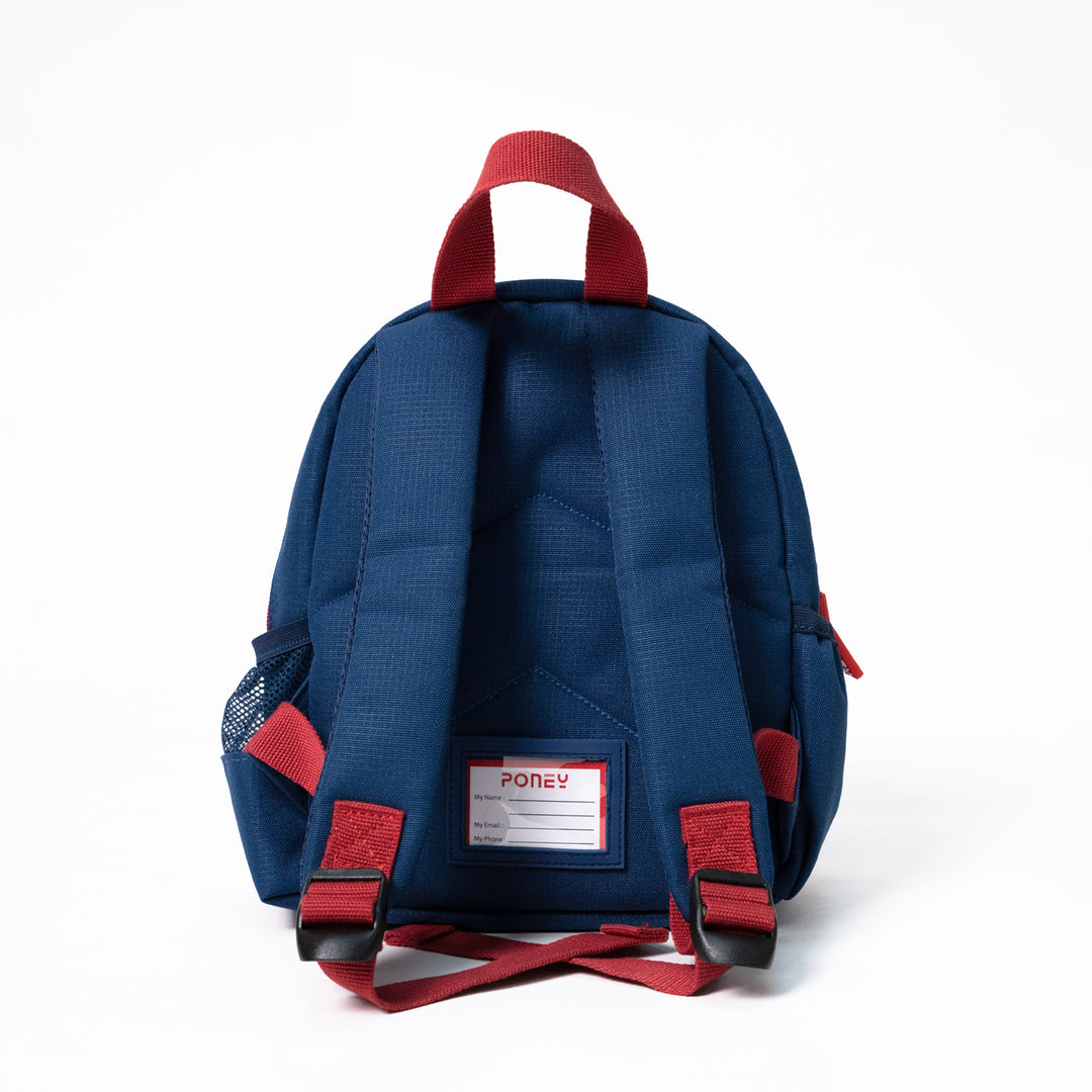 Poney Boys Navy Poney Logo 10'' Backpack Bag TB014