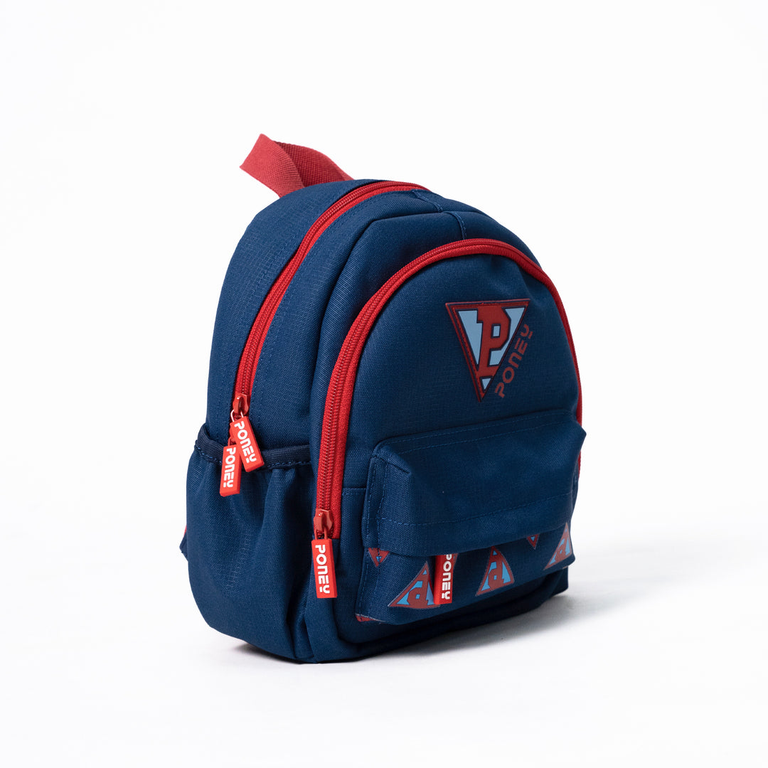 Poney Boys Navy Poney Logo 10'' Backpack Bag TB014