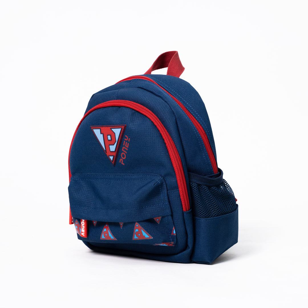 Poney Boys Navy Poney Logo 10'' Backpack Bag TB014