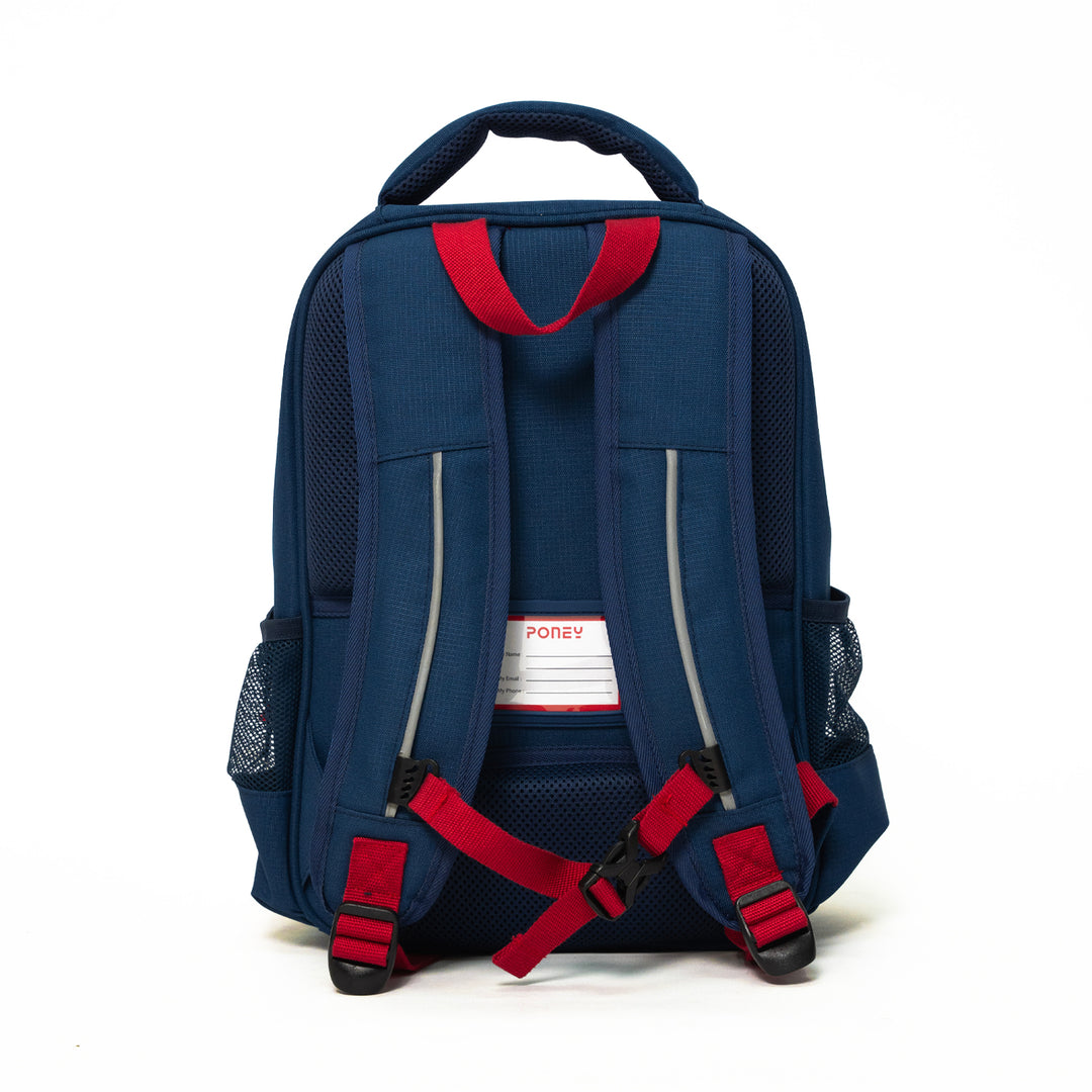 Poney Boys Navy Poney Logo 14'' Backpack Bag TB015