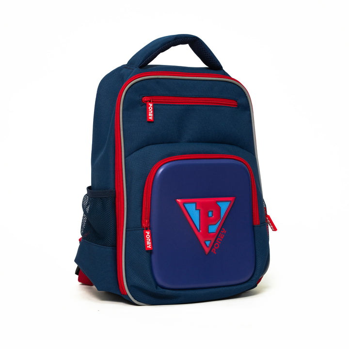 Poney Boys Navy Poney Logo 14'' Backpack Bag TB015