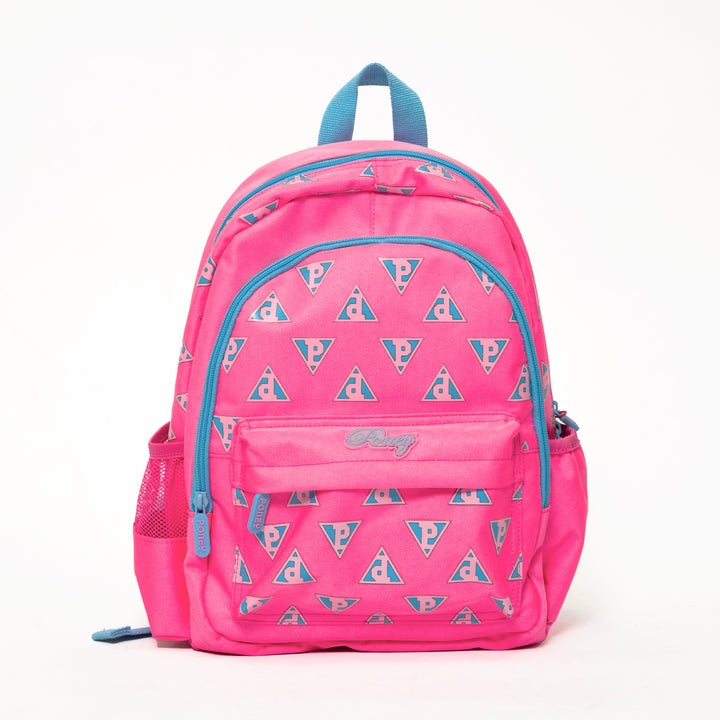 Poney Girls Pink Poney Logo Full Print 14'' Backpack Bag TG002