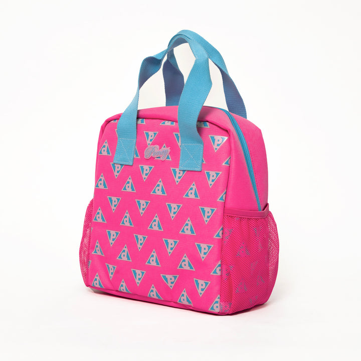 Poney Girls Pink Poney Logo Full Print Tote Lunch Bag TG003