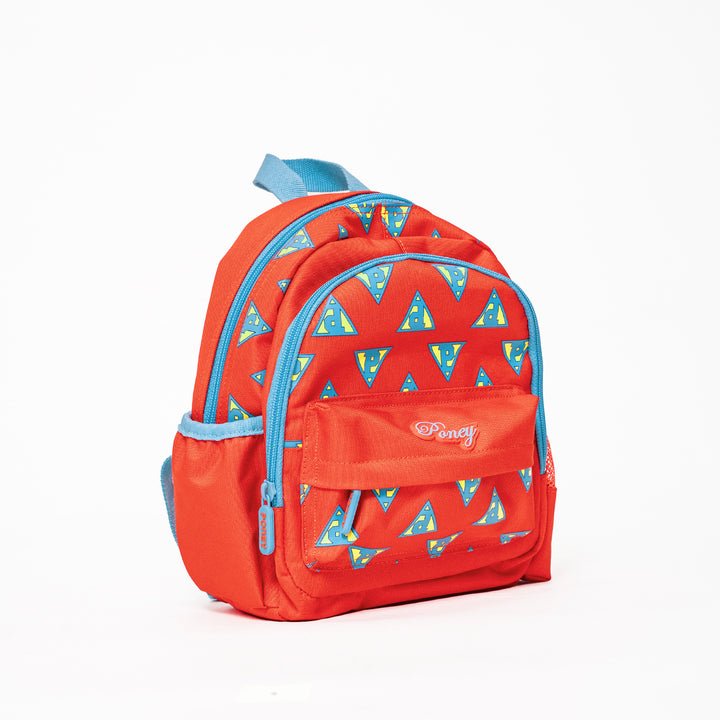 Poney Girls Orange Poney Logo Full Print 10'' Backpack Bag TG005