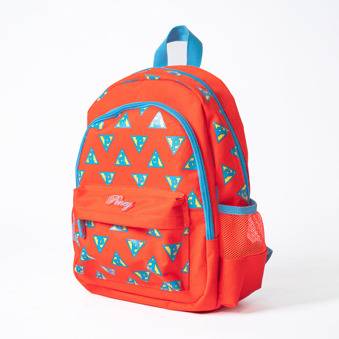 Poney Girls Orange Poney Logo Full Print 14'' Backpack Bag TG006