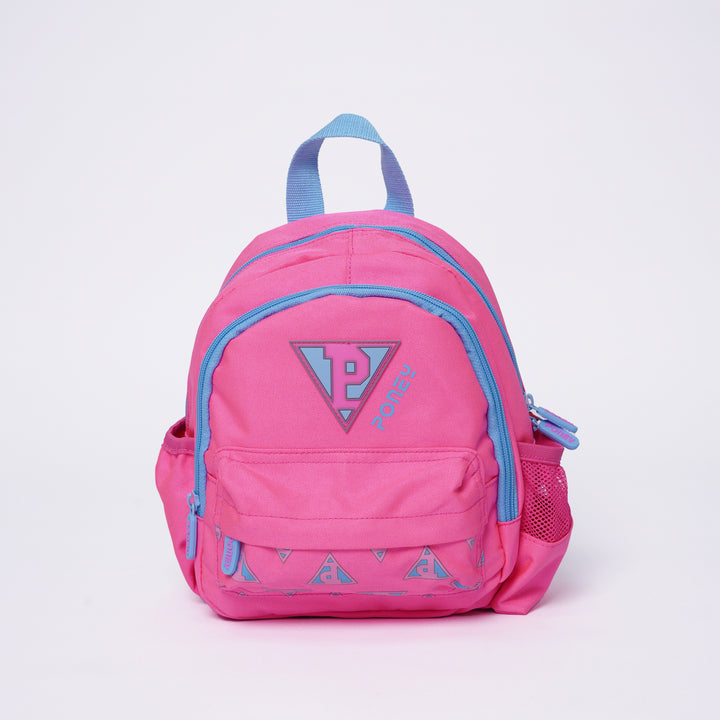 Poney Girls Pink Poney Logo Printed 10'' Backpack Bag TG009