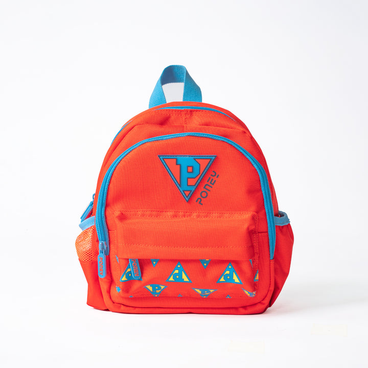 Poney Girls Orange Poney Logo Printed 10'' Backpack Bag TG013