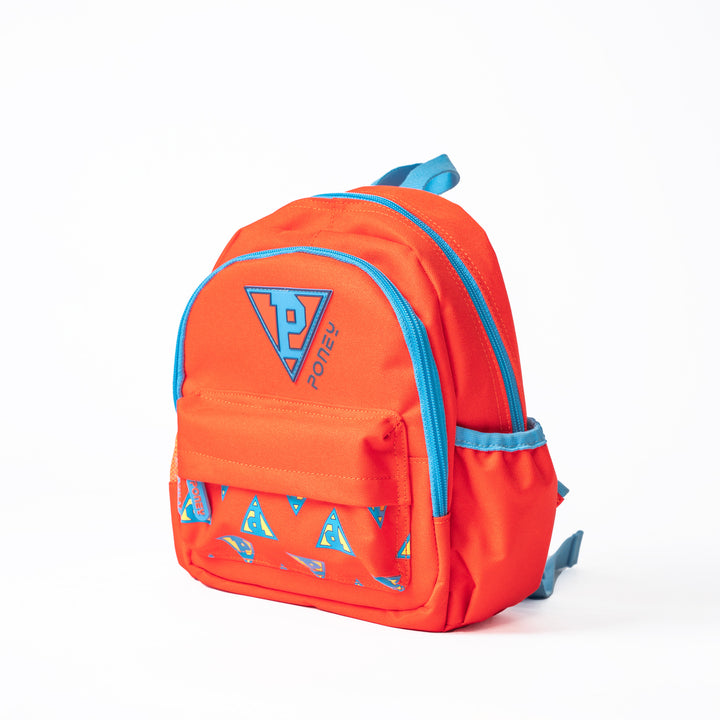 Poney Girls Orange Poney Logo Printed 10'' Backpack Bag TG013