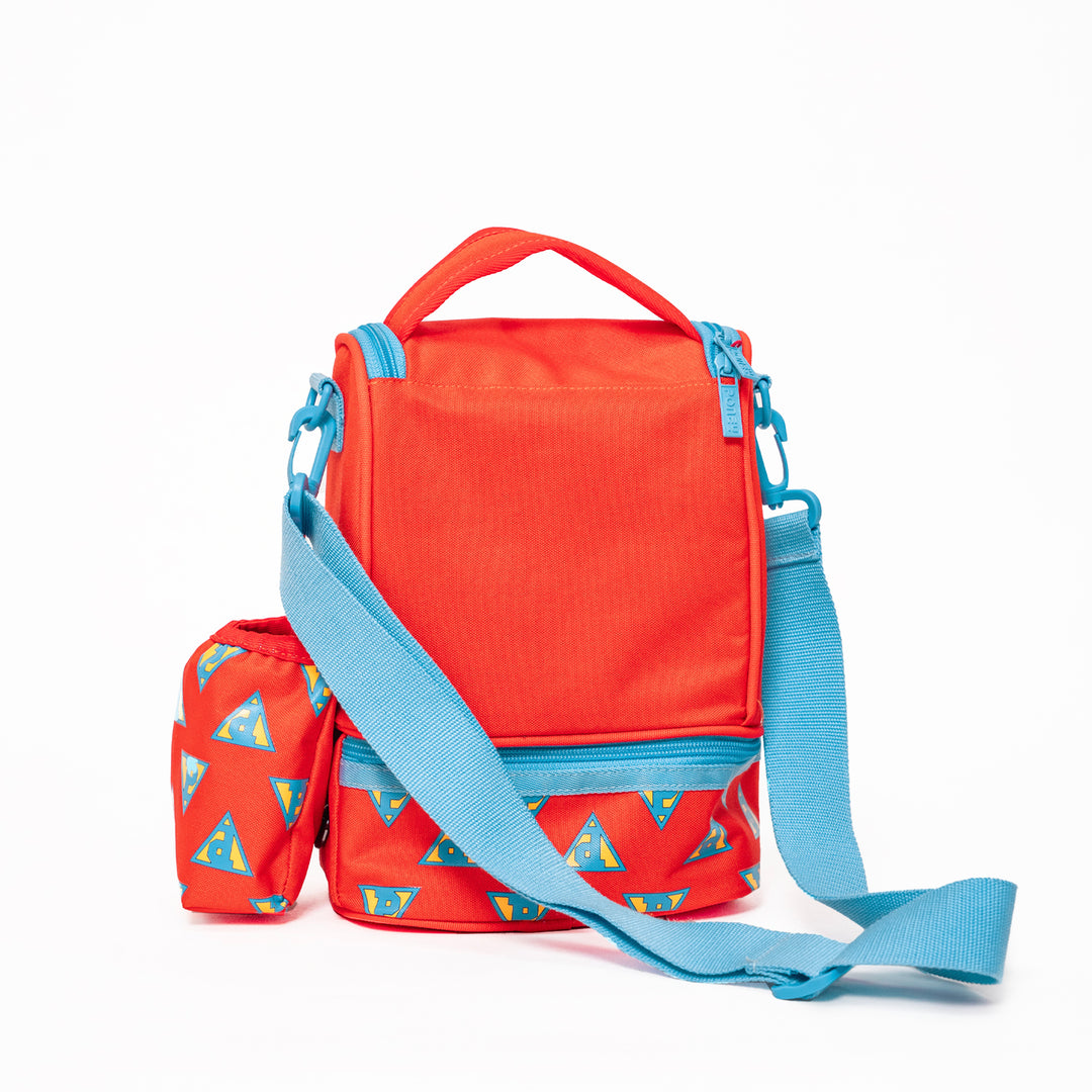 Poney Girls Orange Poney Logo Printed Lunch Bag TG015