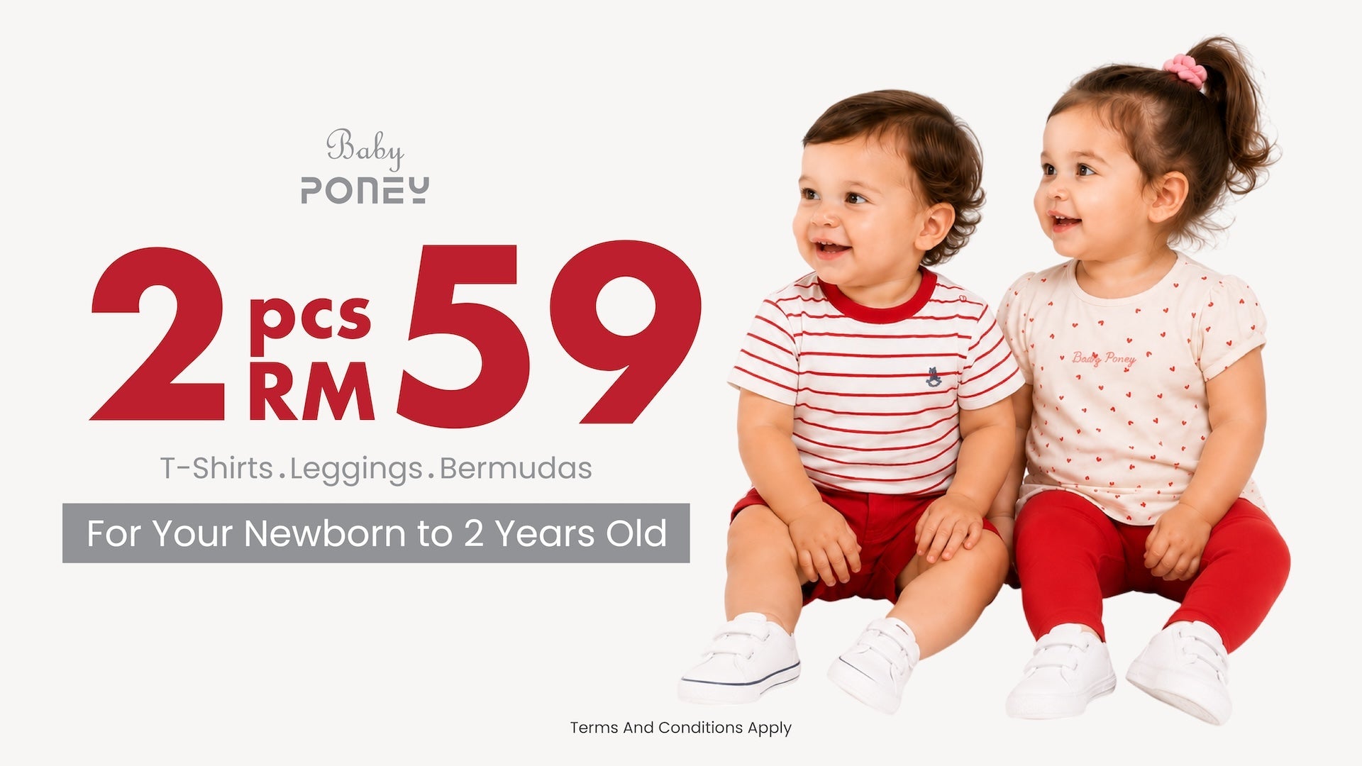 2 for RM59 | Tees, Bermudas & Legging for Baby