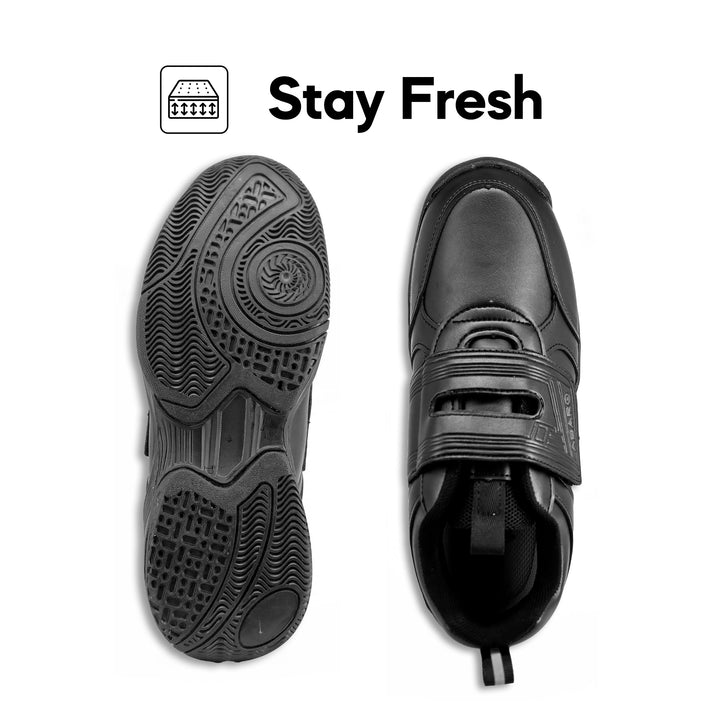 ABARO 2271N School Shoes Black