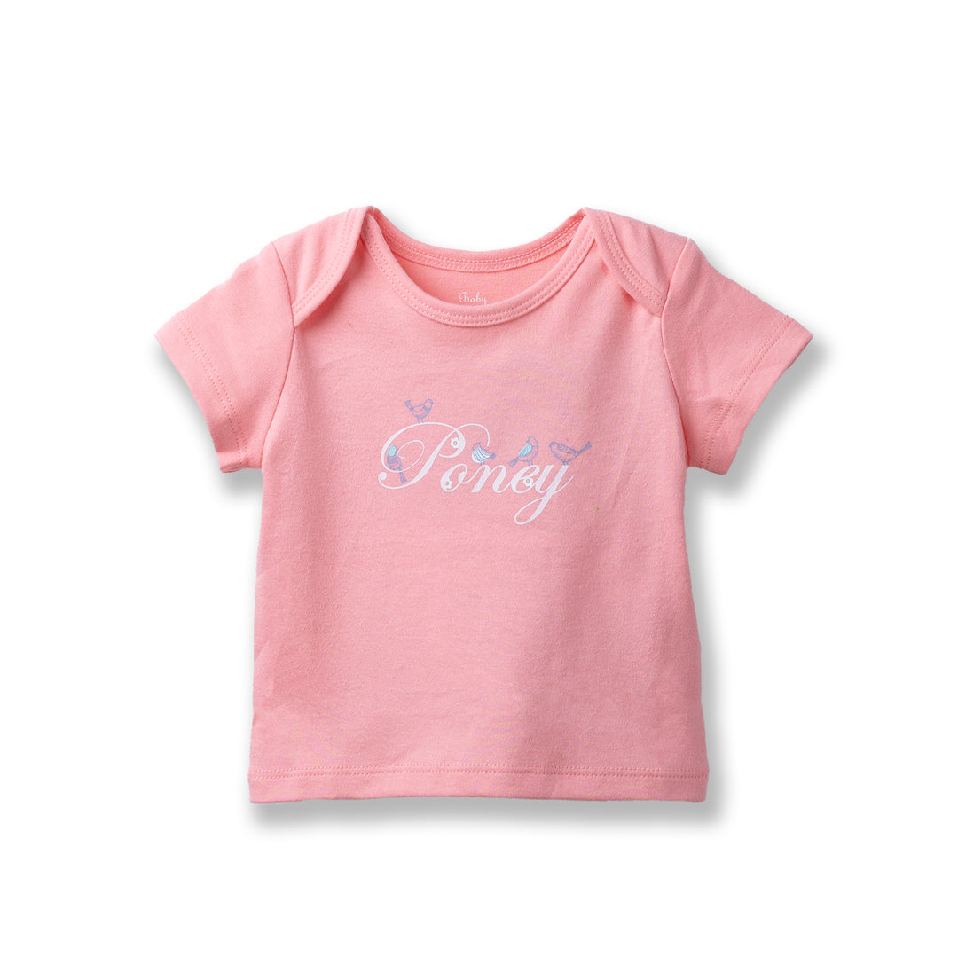Poney Baby Girls Assorted Colors 3-Pack S/Sleeve Top 0034