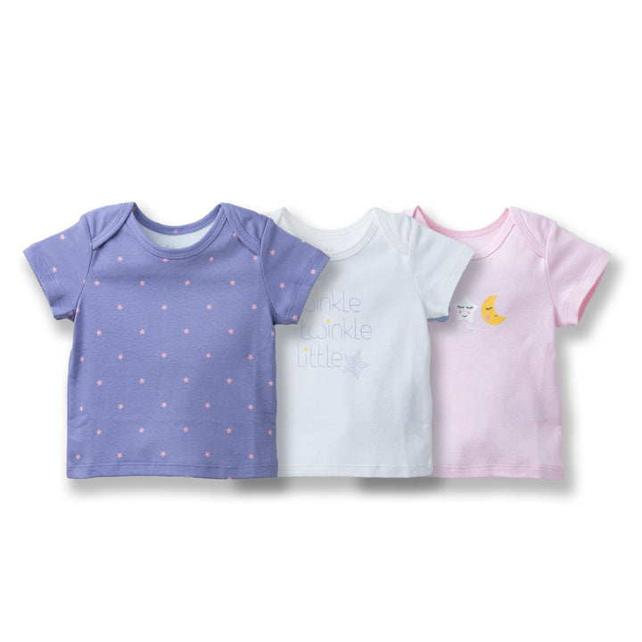 Poney Baby Girls Assorted Colors 3-Pack S/Sleeve Top 0037