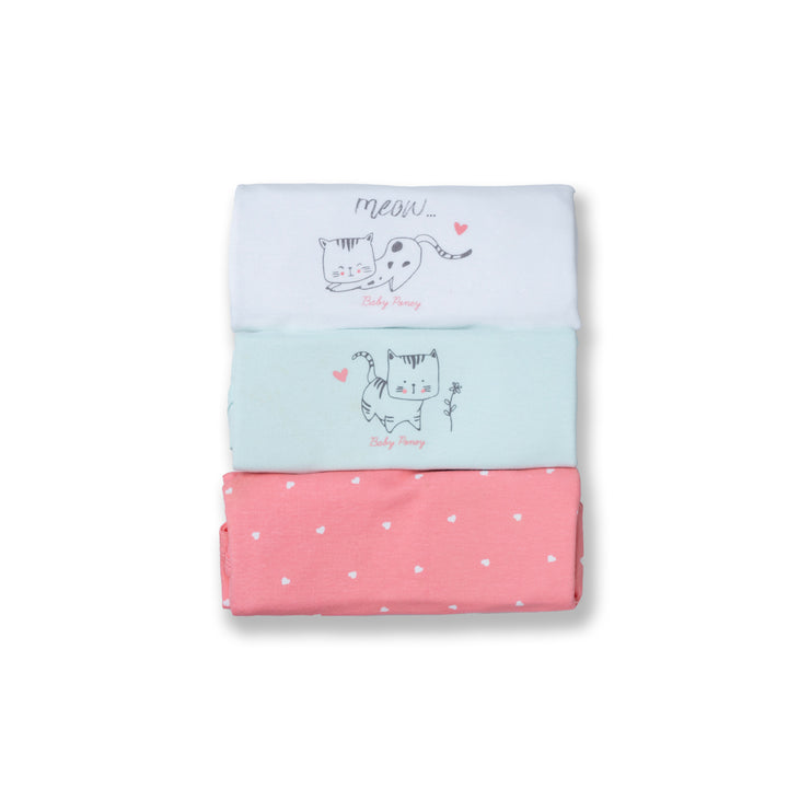 Poney Baby Girls Assorted Colors 3-Pack L/Sleeve Top 0038
