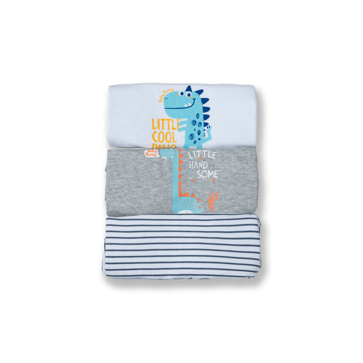 Poney Baby Boys Assorted Colors 3-Pack L/Sleeve Top 0005