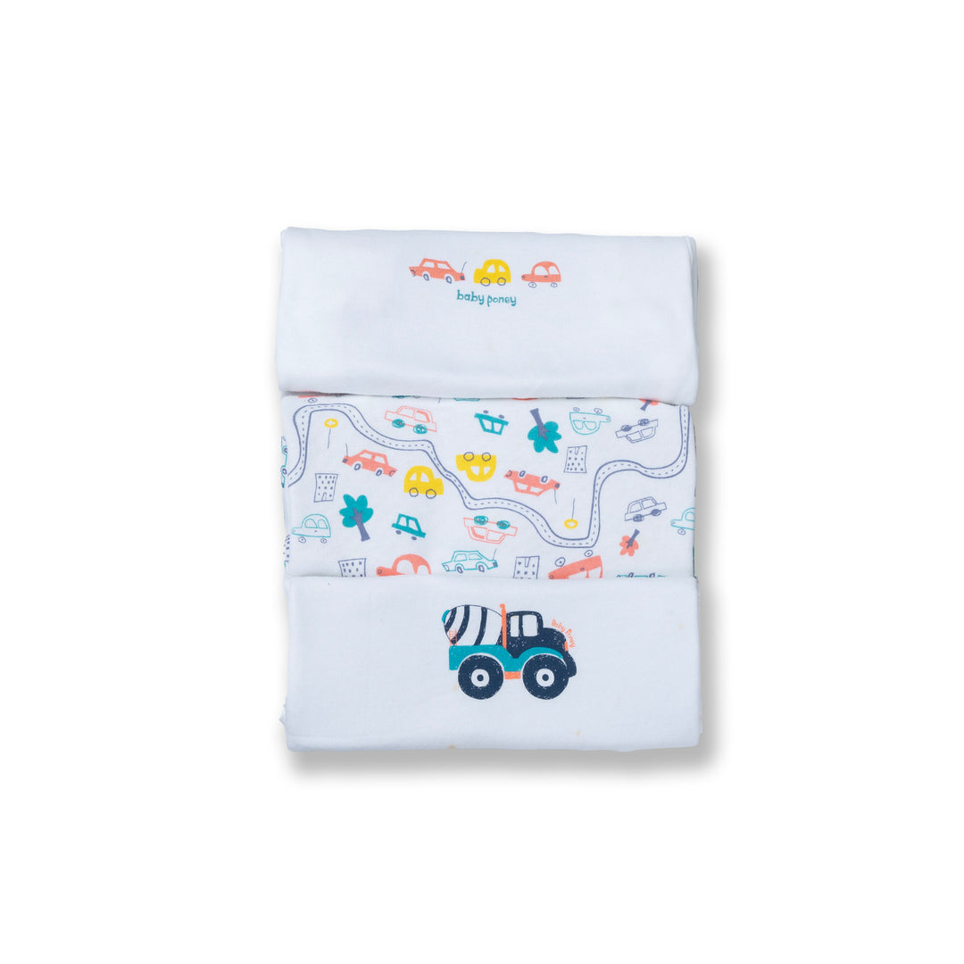 Poney Baby Boys Assorted Colors 3-Pack S/Sleeve Top 0003