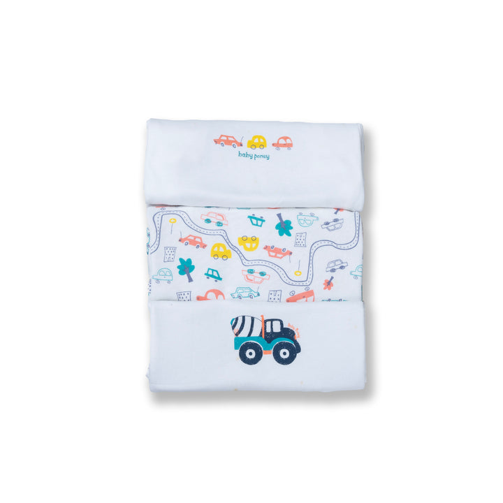 Poney Baby Boys Assorted Colors 3-Pack S/Sleeve Top 0003