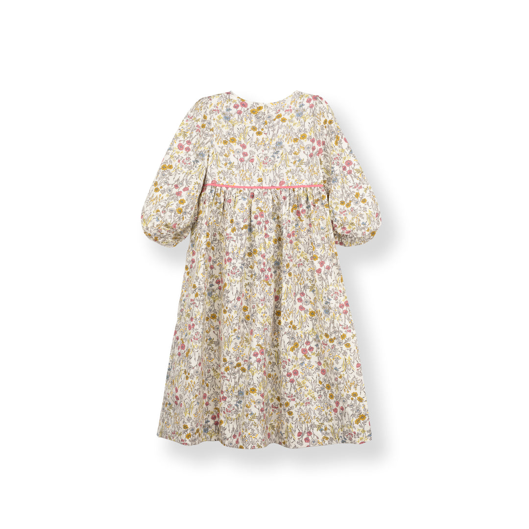 Poney Girls Floral 3/4 Sleeve Maxi Dress