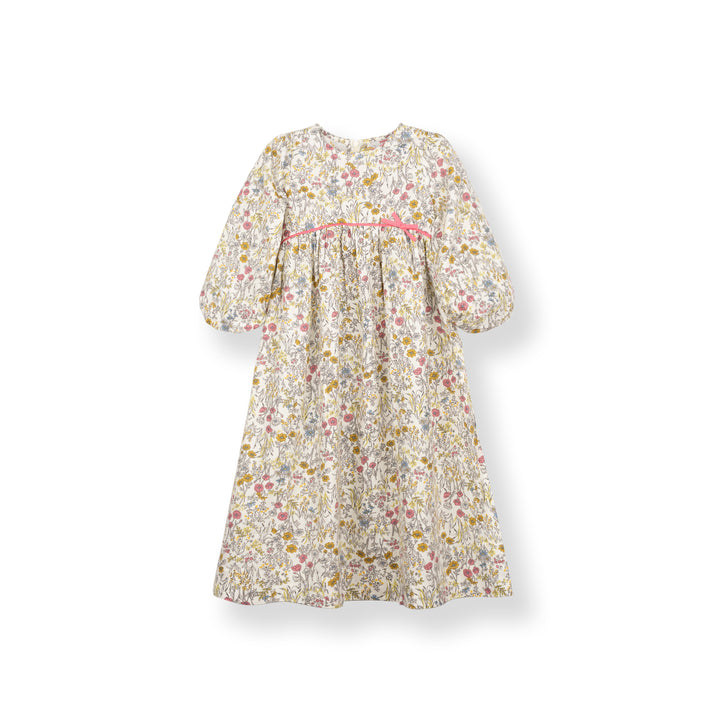 Poney Girls Floral 3/4 Sleeve Maxi Dress