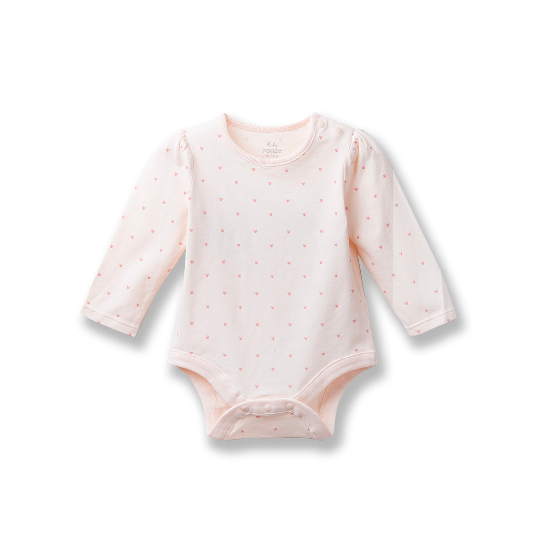 Poney Baby Girls Assorted Colors 3-Pack L/Sleeve Bodysuits 0478