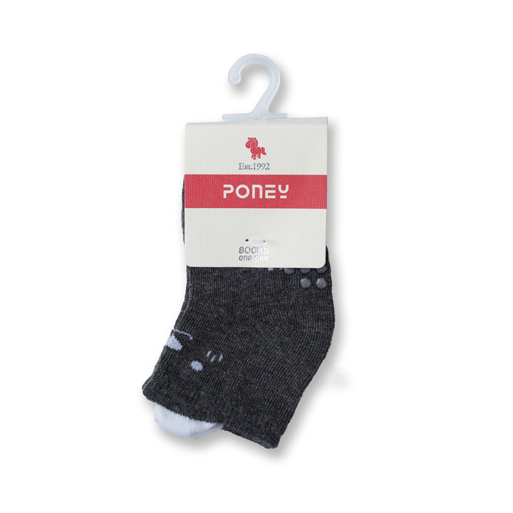 Poney Baby Boys Cute Bear Socks with Non Slip Sole