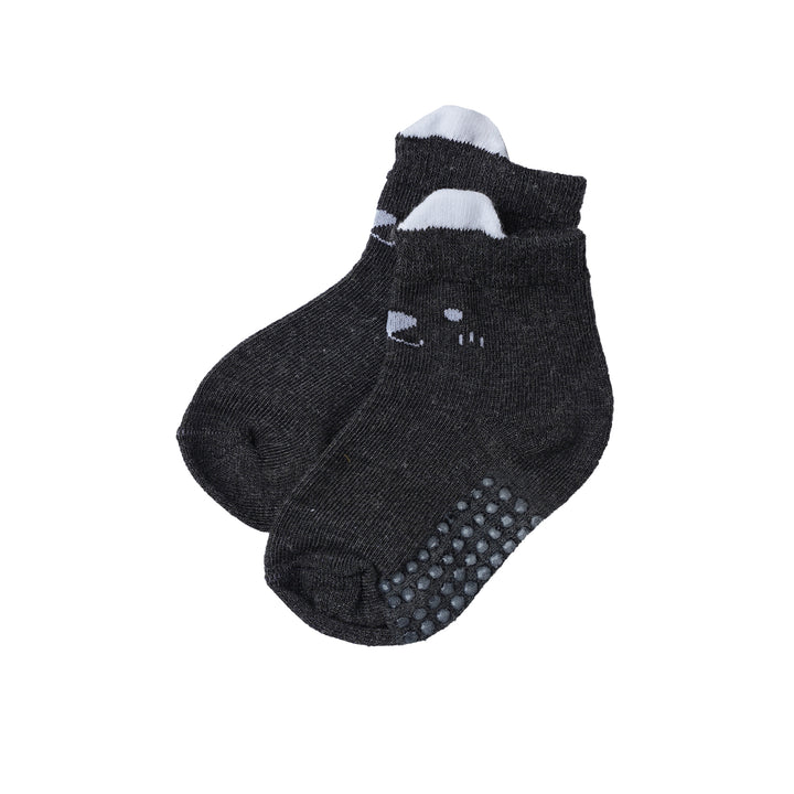 Poney Baby Boys Cute Bear Socks with Non Slip Sole