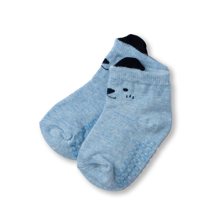 Poney Baby Boys Cute Bear Socks with Non Slip Sole