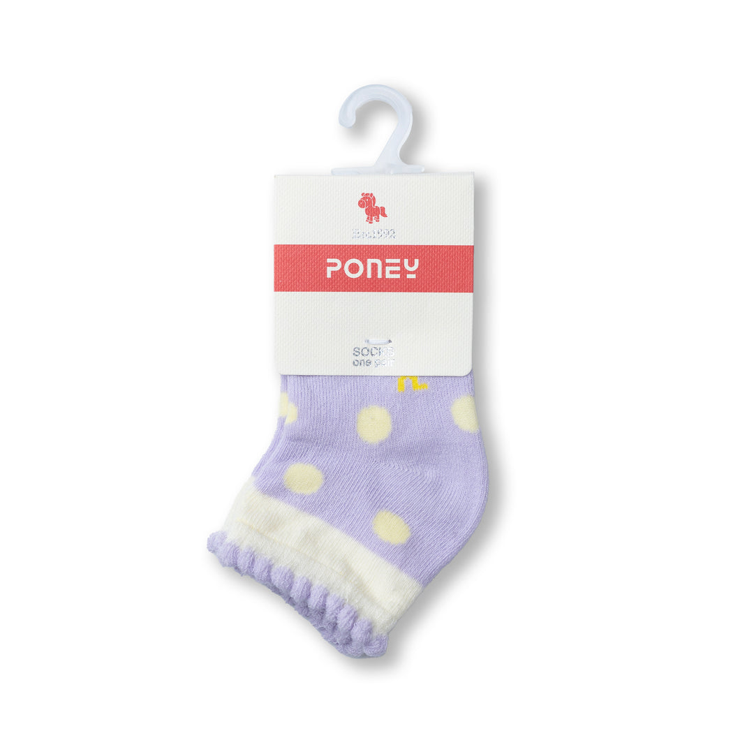 Poney Baby Girls Polka Dot Socks