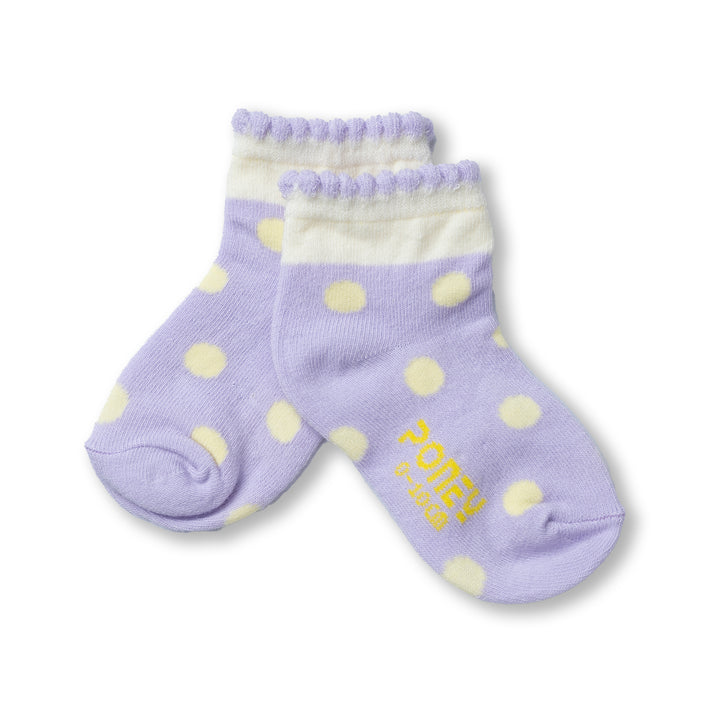 Poney Baby Girls Polka Dot Socks