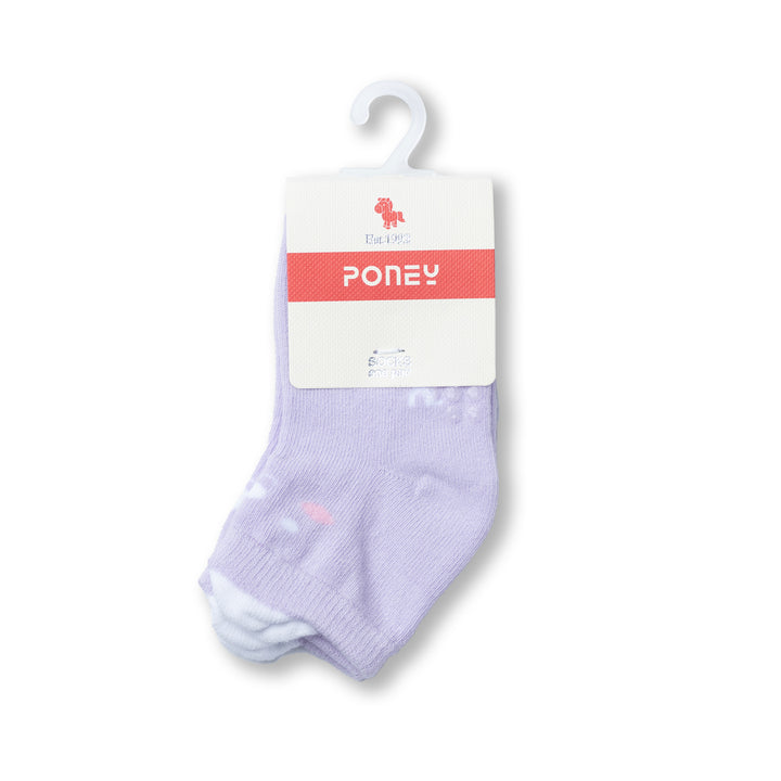 Poney Baby Girls Cute Bear Socks with Non Slip Sole