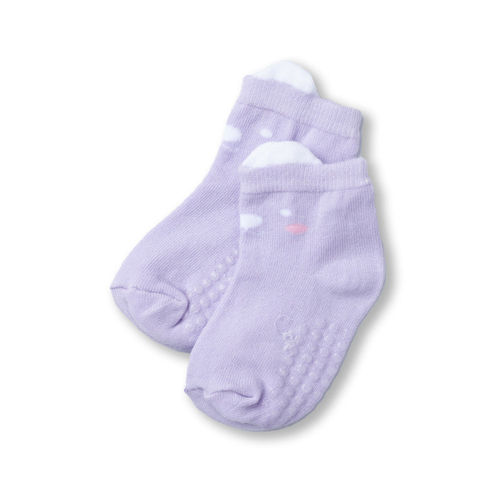 Poney Baby Girls Cute Bear Socks with Non Slip Sole