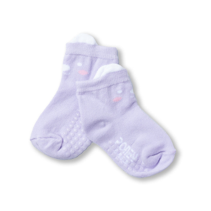 Poney Baby Girls Cute Bear Socks with Non Slip Sole