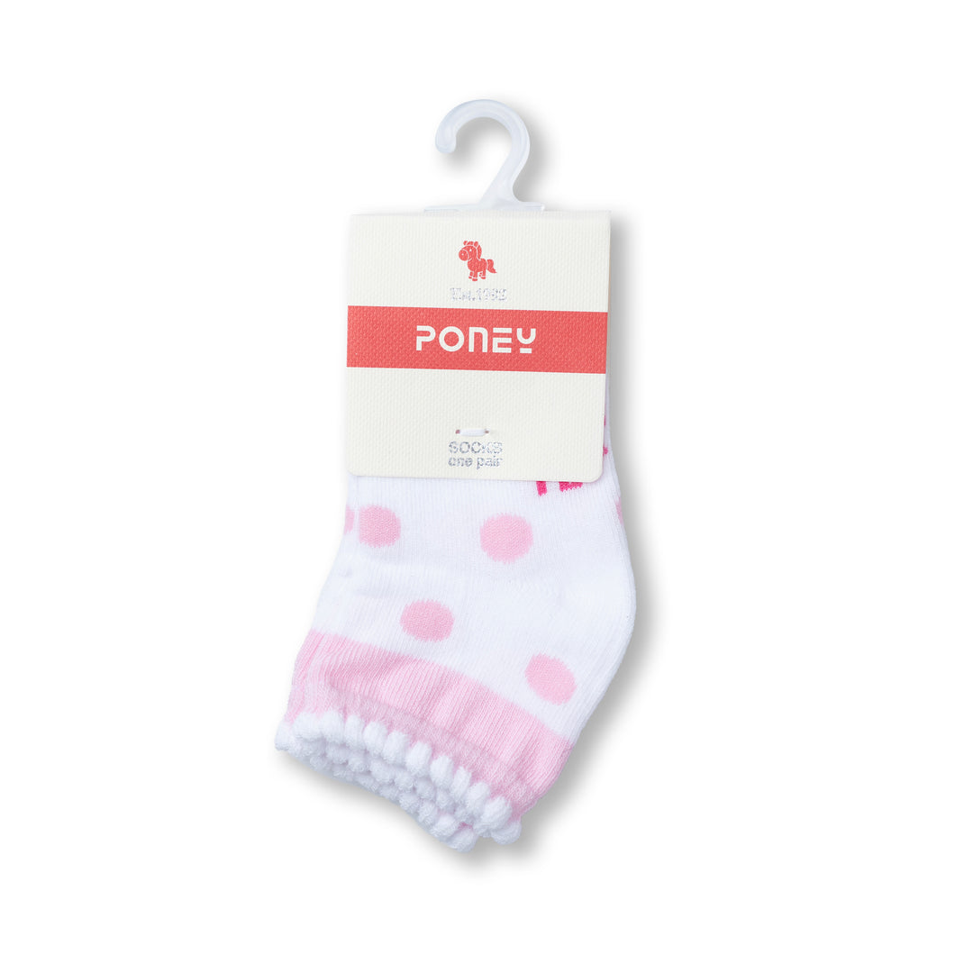 Poney Baby Girls Polka Dot Socks