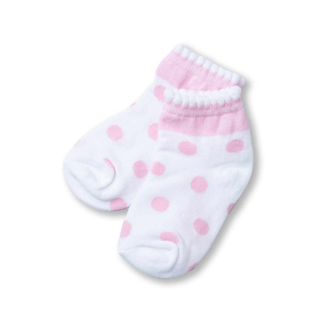 Poney Baby Girls Polka Dot Socks