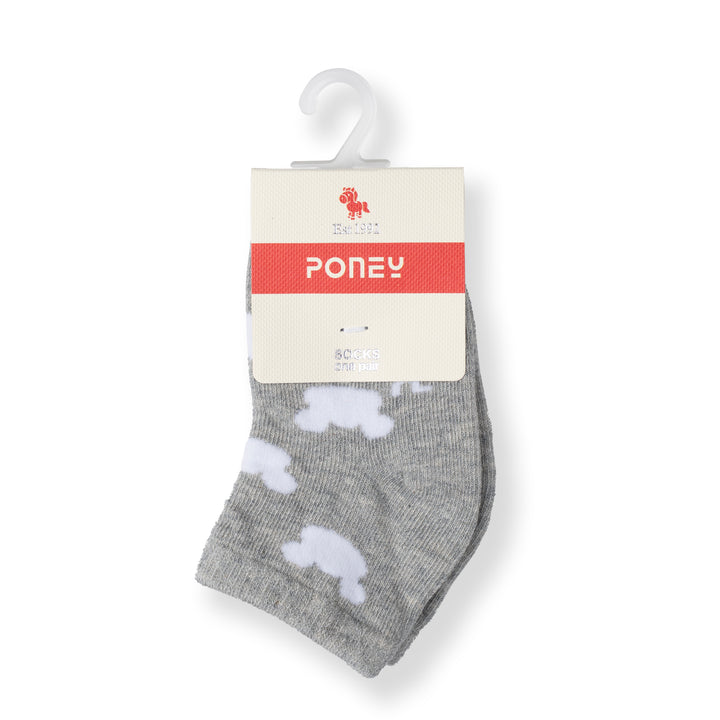 Poney Baby Boys Printed All Over Bear Melange Socks