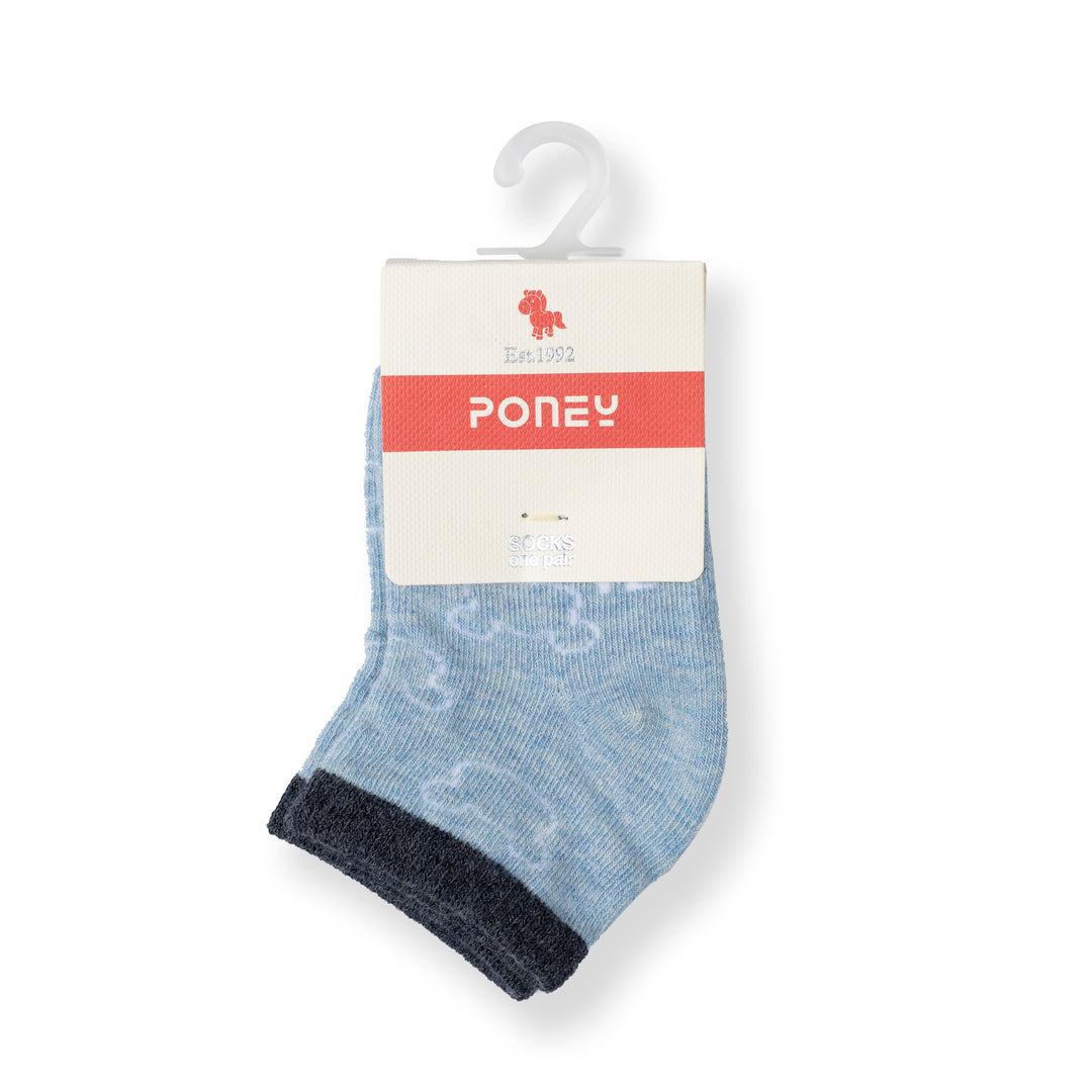 Poney Baby Boys Printed All Over Bear Melange Socks