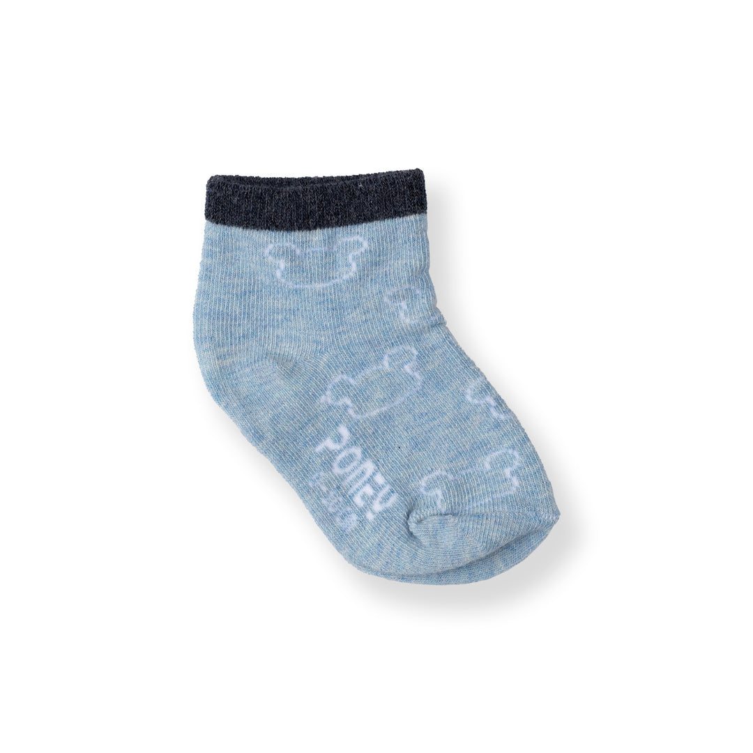 Poney Baby Boys Printed All Over Bear Melange Socks