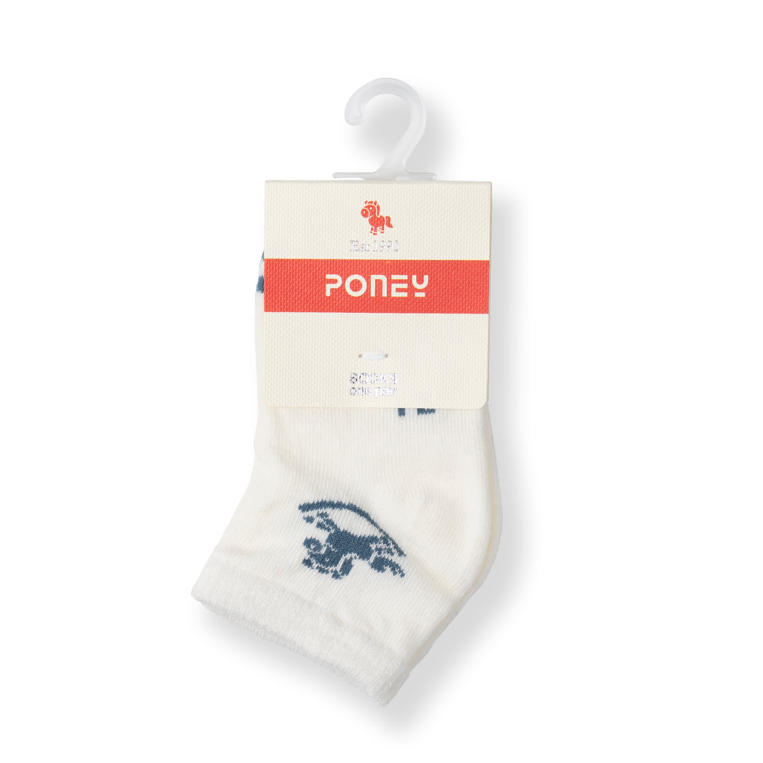 Poney Baby Boys Cute Poney Logo Socks