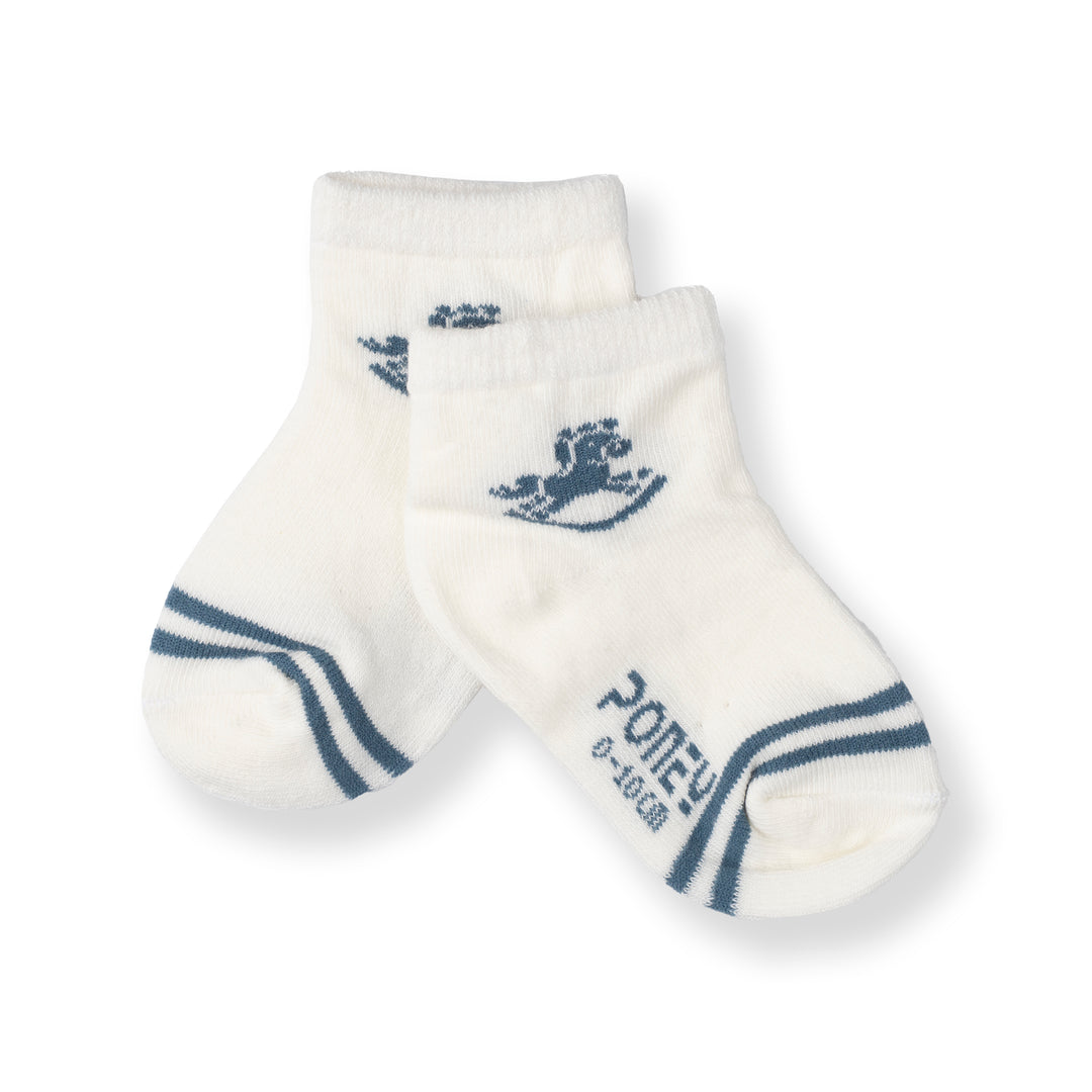 Poney Baby Boys Cute Poney Logo Socks