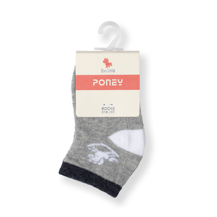 Poney Baby Boys Cute Poney Logo Socks