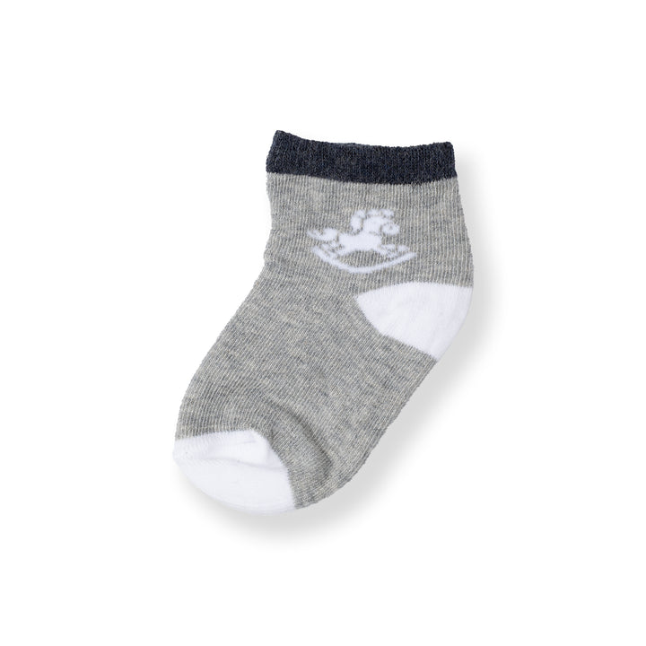 Poney Baby Boys Cute Poney Logo Socks