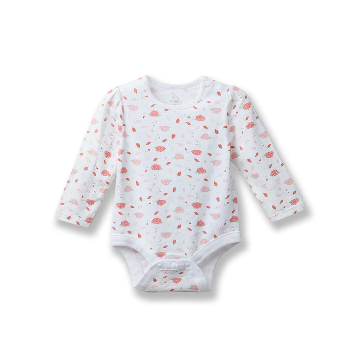 Poney Baby Girls Assorted Colors 3-Pack L/Sleeve Bodysuits 0478