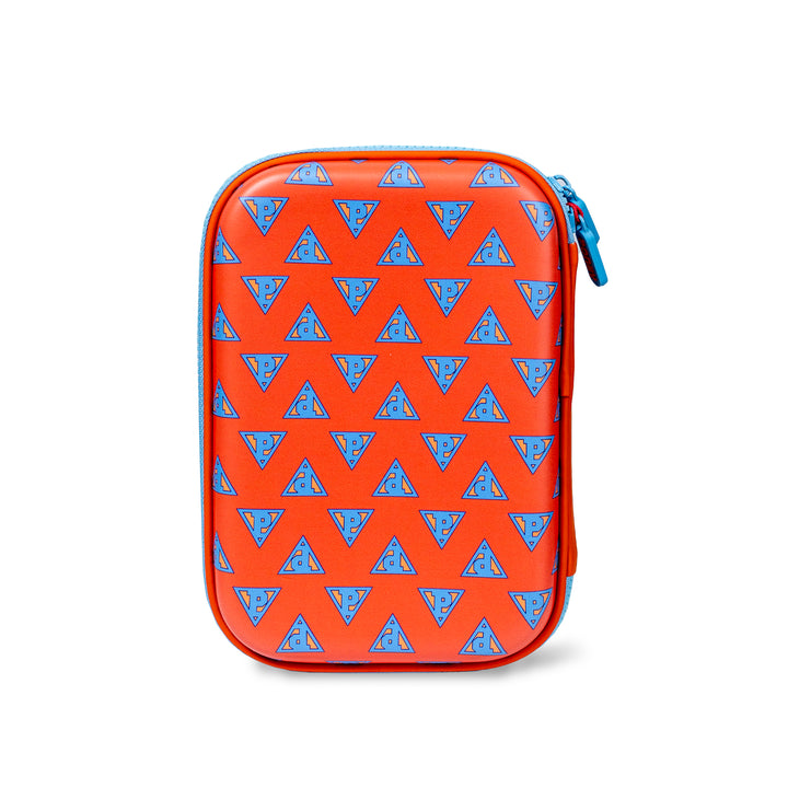 Poney Girls Orange Poney Logo Full Print Hardtop Pencil Case KG008