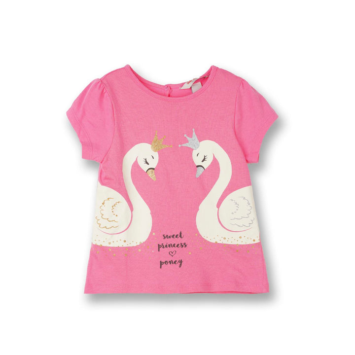 Poney Girls Pink S/Sleeve Tee 55 [Last Chance]