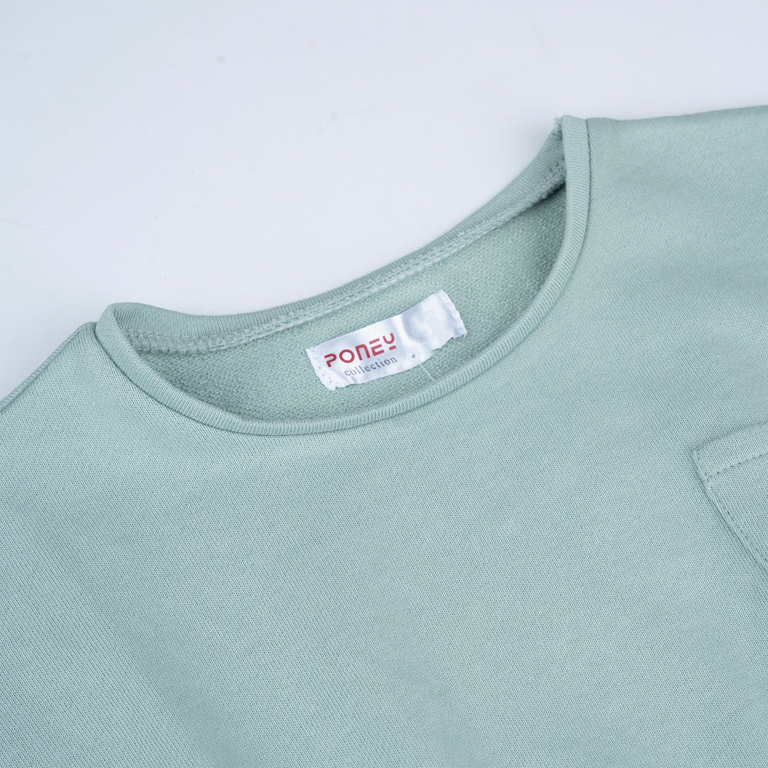Poney Girls Green Short Sleeve Dress